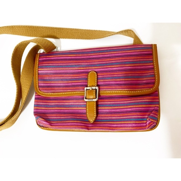 Fossil Striped Mini Crossbody Bag - Picture 2 of 14